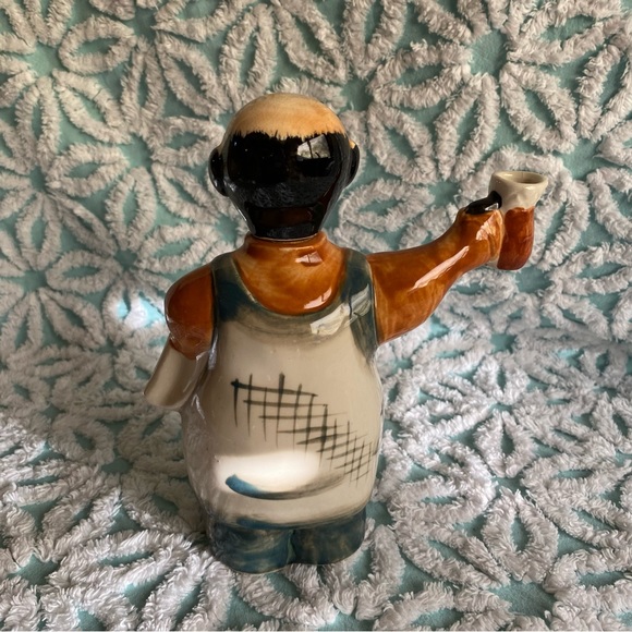 Vintage Decanter ceramic bartender figurine retro barware Asian vintage decanter - Picture 3 of 6